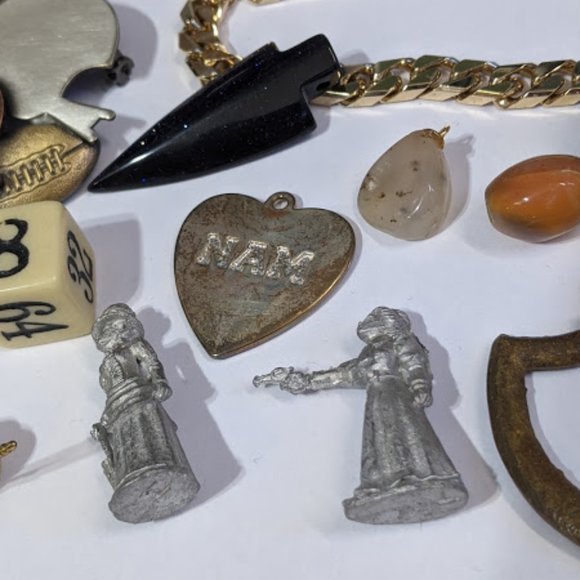 Vintage Junk Drawer Lot Jewelry & Bits For Crafts - Picture 3 of 12